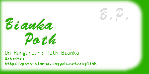 bianka poth business card